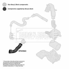 BORG & BECK bth1563 -  Трубка нагнетаемого воздуха